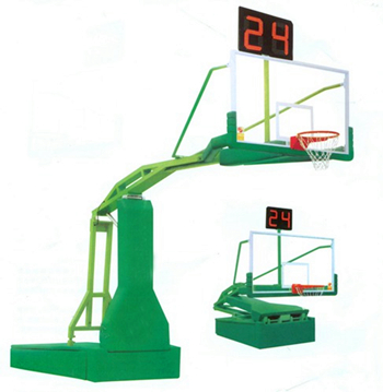 手動(dòng)液壓籃球架（帶單面24秒）